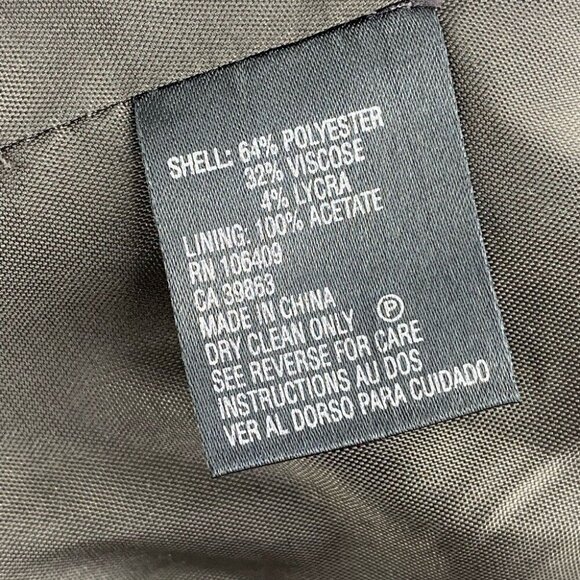 Tahari ASL Women's Brown and Tan‎ Pinstripe One Button Preppy Blazer 4/35.25" - Picture 11 of 14